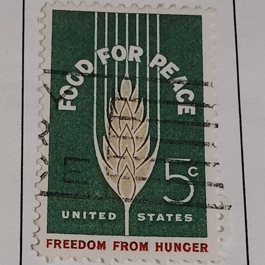 1963 Scott #1233 – 5¢ Food for Peace / Freedom from Hunger – Canceled