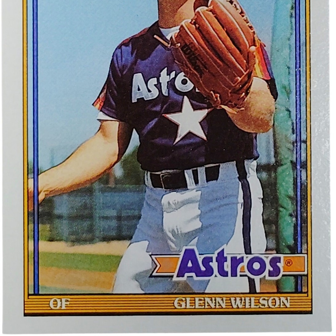 1991 Topps Glenn Wilson #476 Astros OF Veteran Slugger Houston Fan Fave VG/EX