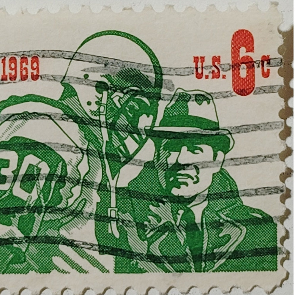 1969 US 6c Intercollegiate Football Centennial #1382 Used Cancelled Sports