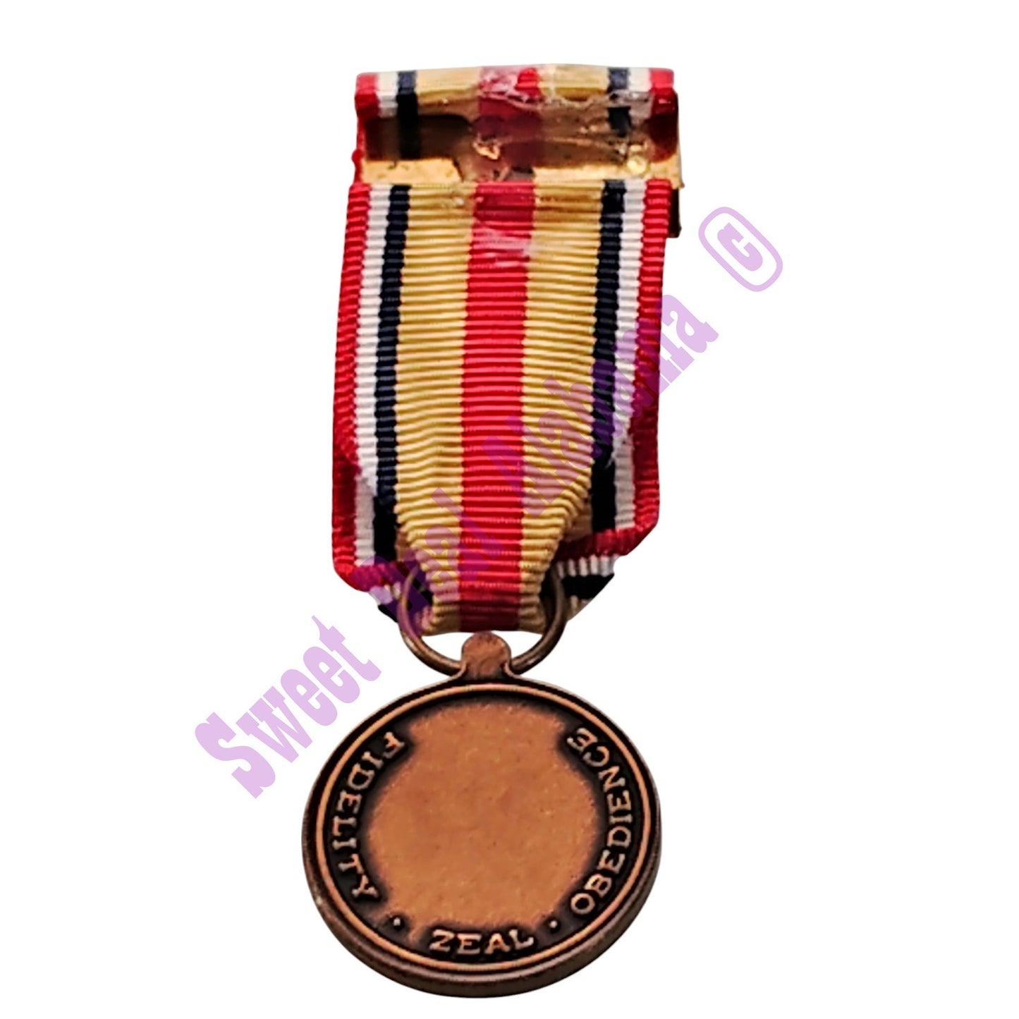 Marine Corps Selected Reserve Mini Medal (3/4"D) Ribbon (3/4"W) Overall 2-1/4"H