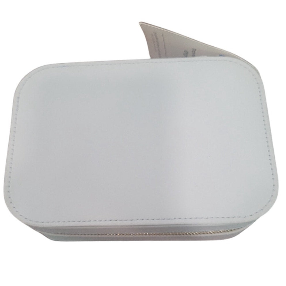 Brightroom Large Travel Accessory Organizer – Taupe Faux Leather – Jewelry Case