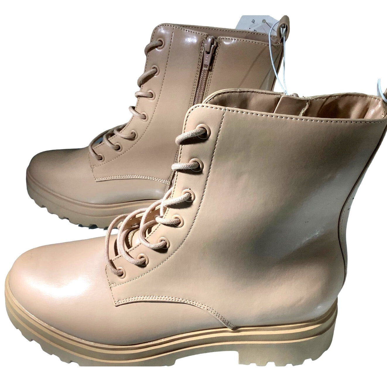 Women's Bridget Combat Boots - a New Day Tan 11, NWT