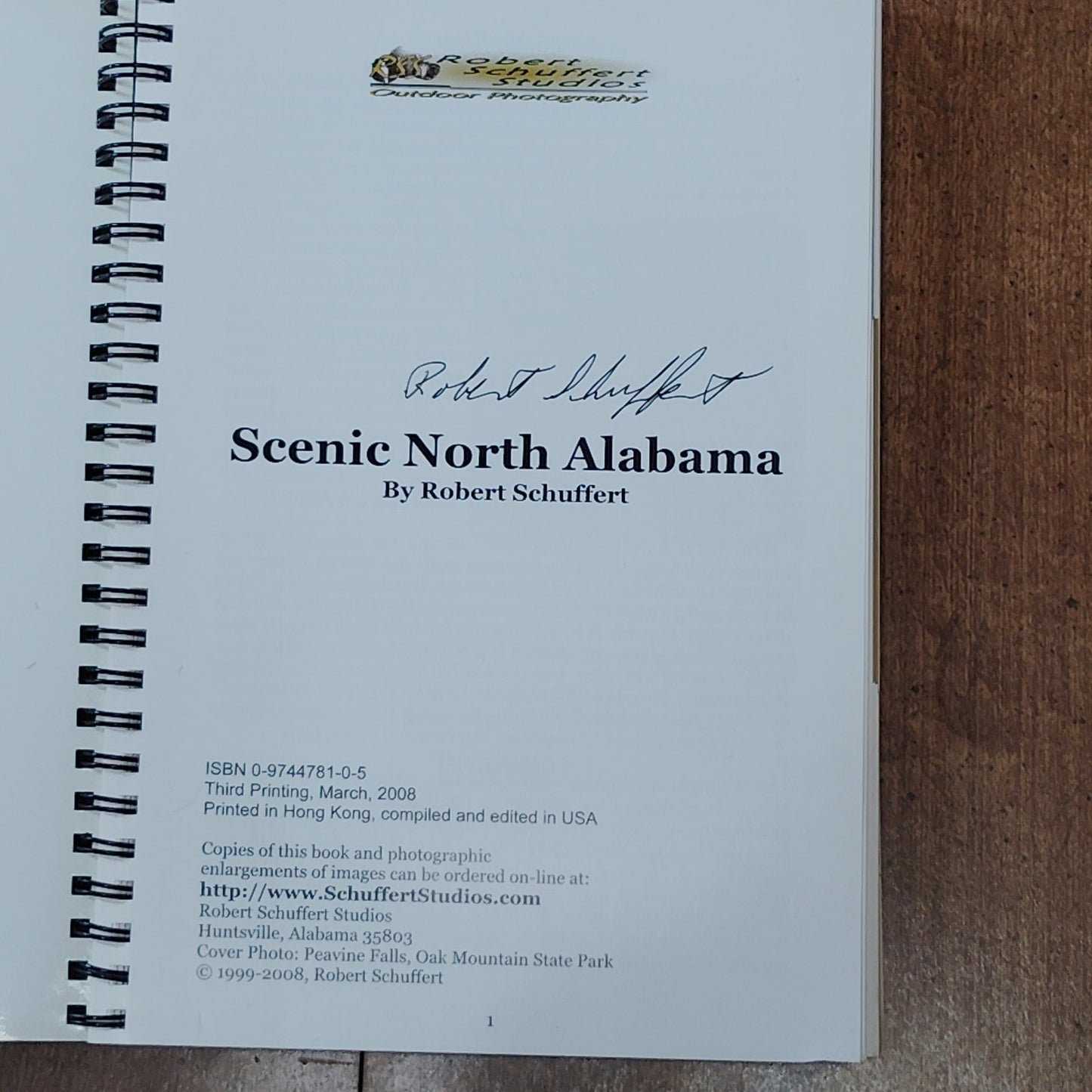 Scenic North Alabama: Travel Guide to Hidden Natural Treasures, Signed by Author