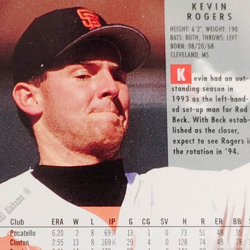 Kevin Rogers, San Francisco Giants, #699, 1994 Fleer Baseball Collector's Card