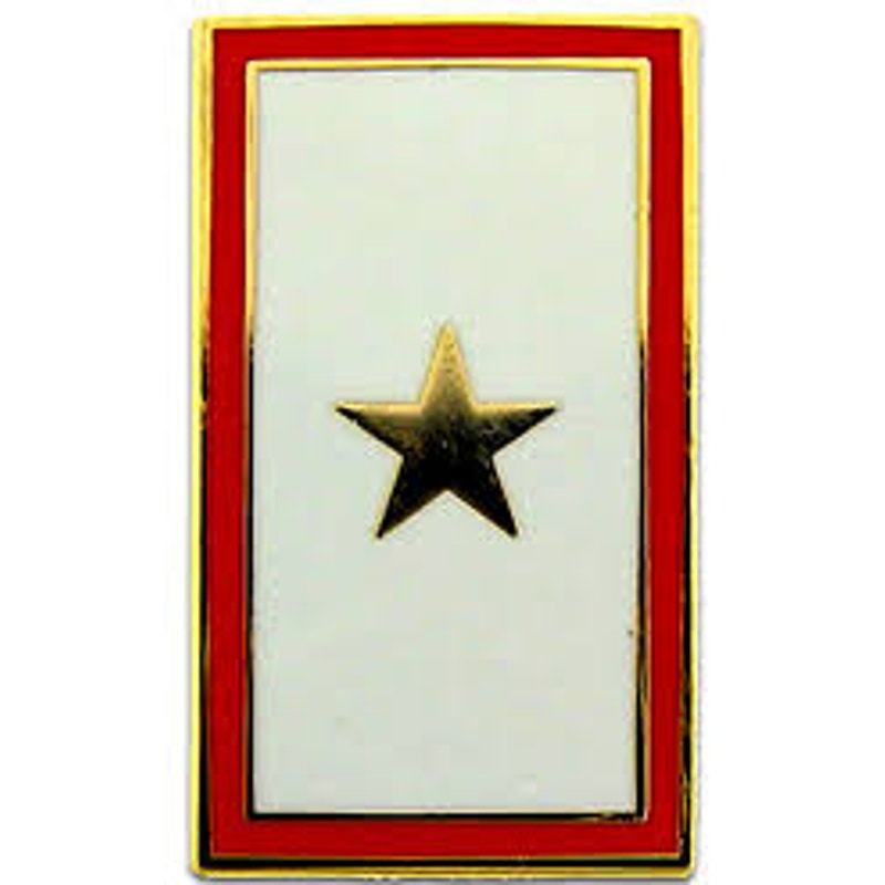 Family Member Gold Star KIA Honor Hat, Lapel Pin 7/8"H × 1/2"W Clutchback Pin