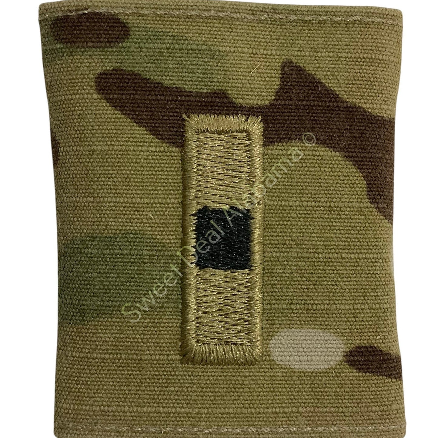 U.S. Army Warrant Officer (WO1) OCP Rank Slip-On Insignia, Multi-Camo 2" x 1.75"