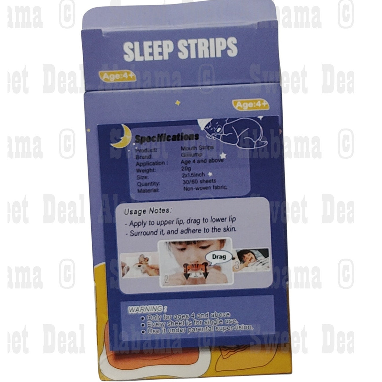 Sleeping Patch - Anti-Snoring, Oral Breathing Aid - 4+, Non-Woven Fabric, 30 Pcs
