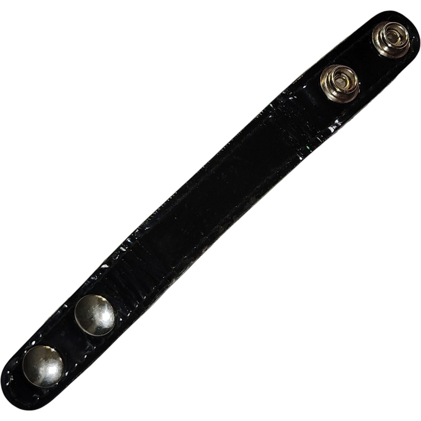 Boston 3/4″ Belt Keeper - Top Grain Leather - Brass Snaps - Black - Made in USA