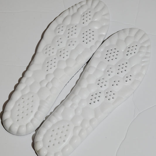 4D Cloud Insoles Memory Foam Arch Support Shock‑Absorbing L Men 11‑13 Black