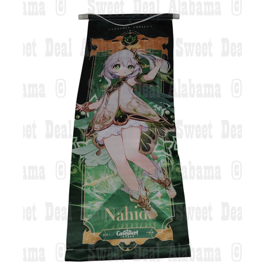 Genshin Impact Nahida Poster – 10” x 27” Hanging Fabric Wall Art
