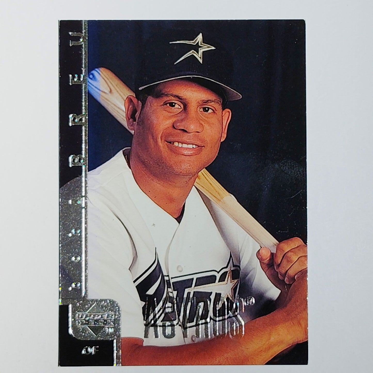 1998 Upper Deck Bobby Abreu #102 Houston Astros Outfielder Smiling Profile VG/EX
