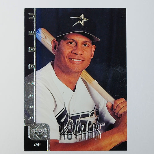 1998 Upper Deck Bobby Abreu #102 Houston Astros Outfielder Smiling Profile VG/EX