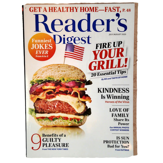 Reader's Digest July/August 2020 Magazine - Fire Up Your Grill, Healthy Home