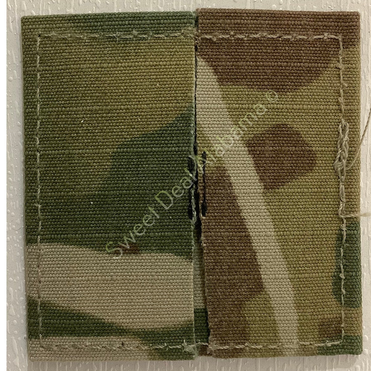 Embroidered Private 2nd Class (E-2) OCP Sew-On Rank Insignia, Multi-Camo 2" x 2"