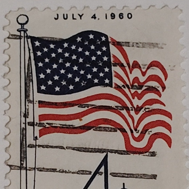 1960 Scott #1153 – 4¢ 50-Star Flag / Hawaii Statehood – Canceled