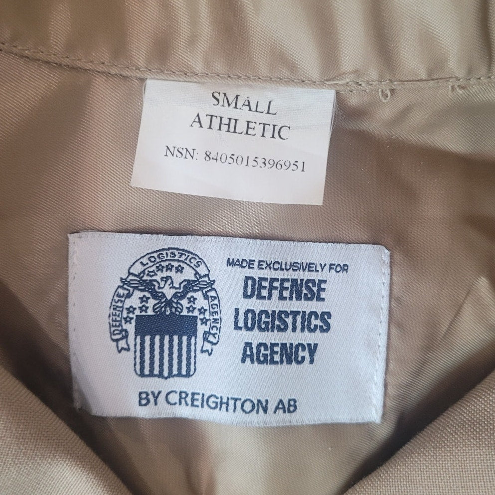 U.S. Military Service Khaki Shirt – Athletic Fit, Small, Poly/Wool Blend