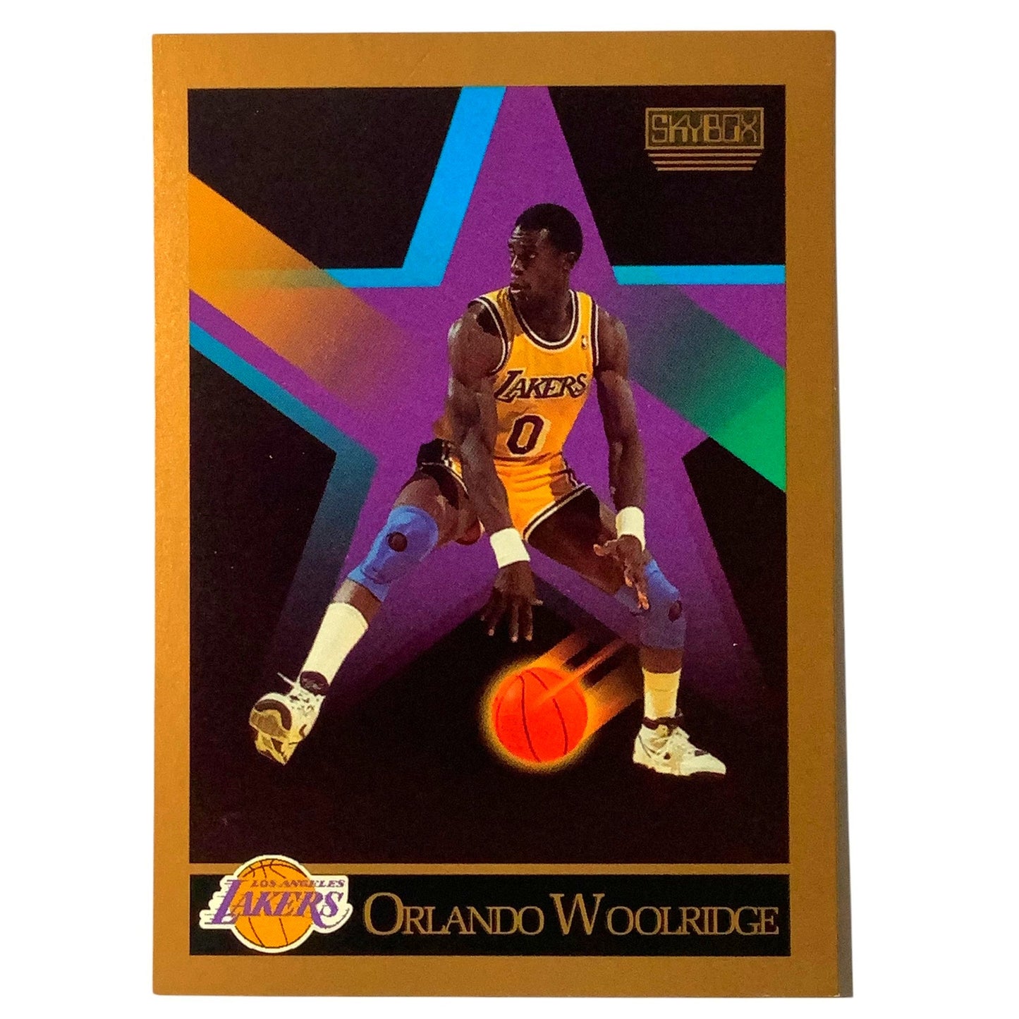 Orlando Woolridge, Card #142, Los Angeles Lakers, 1990 NBA Skybox NM+
