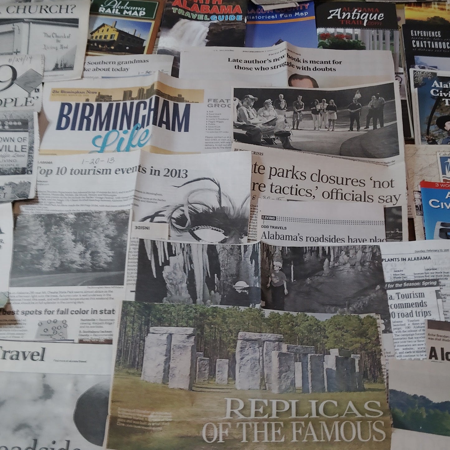 Ghost-Themed Articles & Travel Guides Ephemera Lot - Alabama Memorabilia