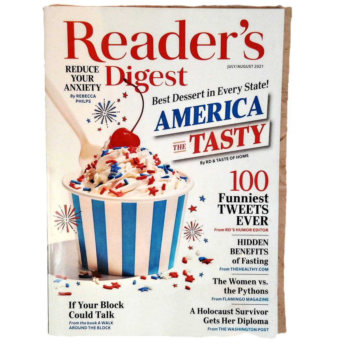 Reader's Digest July/August 2021 America the Tasty Magazine Back Issue