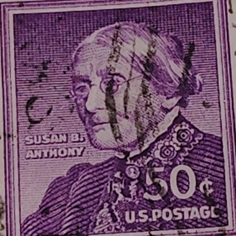 1955 50¢ Susan B. Anthony Stamp – Liberty Series – Scott #1051 – Women’s Rights