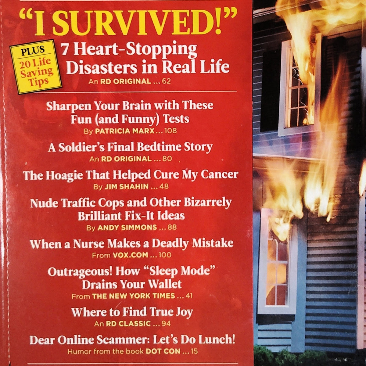 Reader's Digest March 2017 I Survived! Magazine Back Issue Vol 189 No 1128