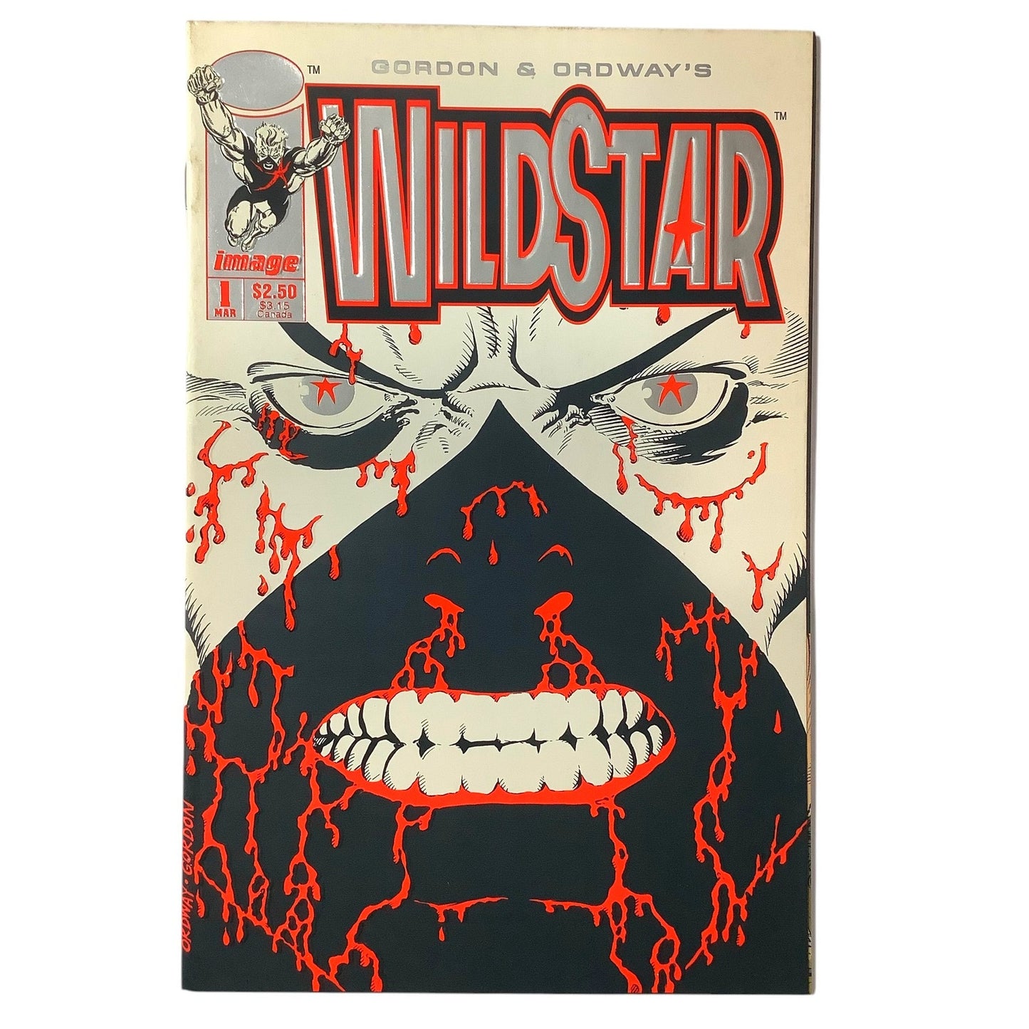 Wildstar #1, Mar 1993, NM 9.4, Image Comics, Embossed Cover