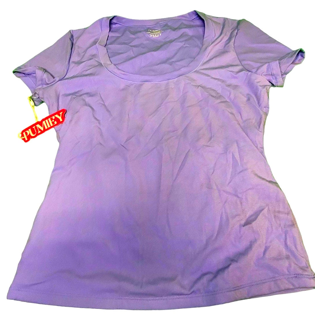 PUMIEY T-Shirt S/S, Scoop Neck, Slim Fit Tee, Smoke Cloud Pro Collection, Medium