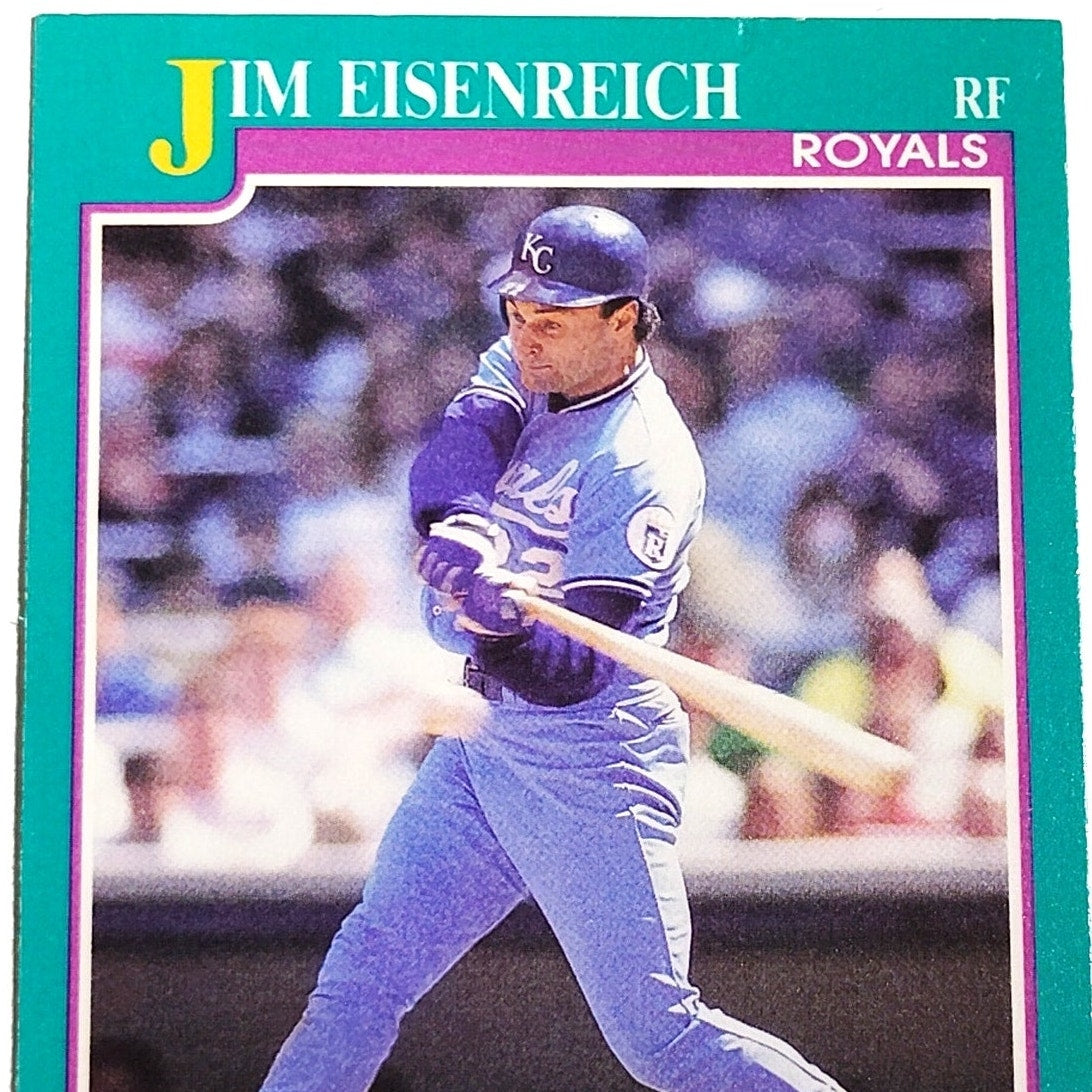 1991 Score Jim Eisenreich #154 Kansas City Royals Outfielder Baseball Card NM