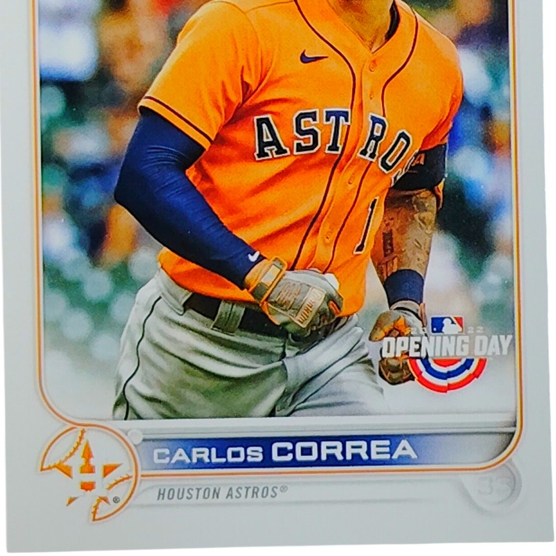 2022 Topps Opening Day #37 Carlos Correa Houston Astros Shortstop - VG/EX