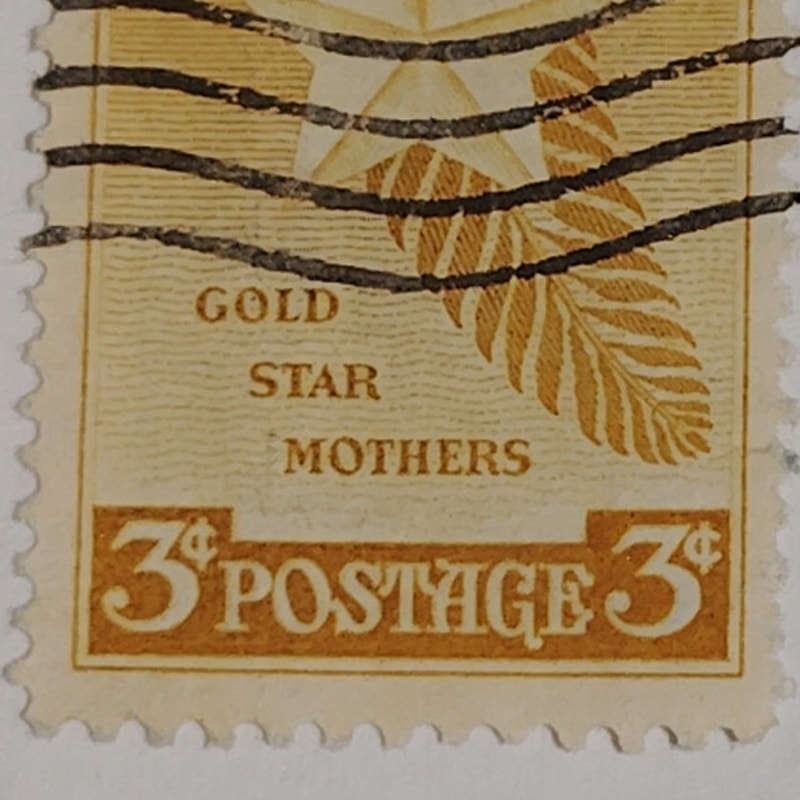 1948 3¢ Gold Star Mothers Stamp – Scott 974 – WWI & WWII Memorial – Canceled