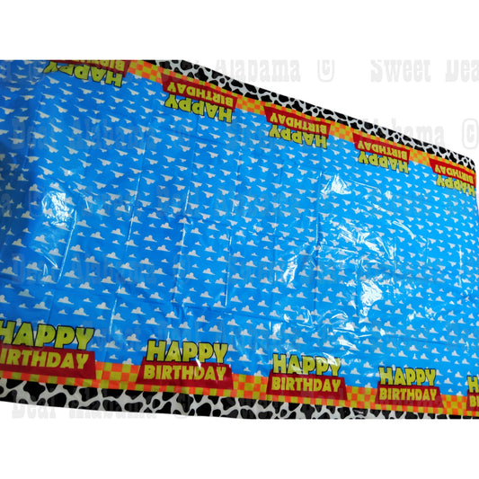 Toy Story Tablecloth 106"x52" – Blue Sky & Cloud Party Cover, Birthday Decoration
