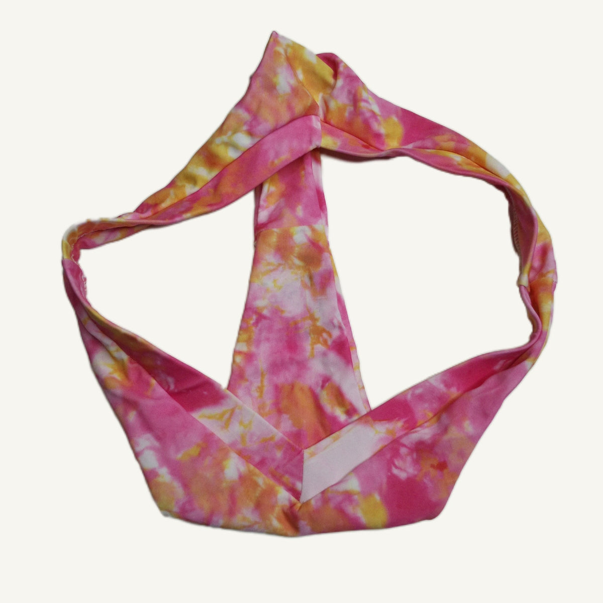 L Pink & Yellow Tie-Dye Bikini Bottoms - Unbranded Swimwear