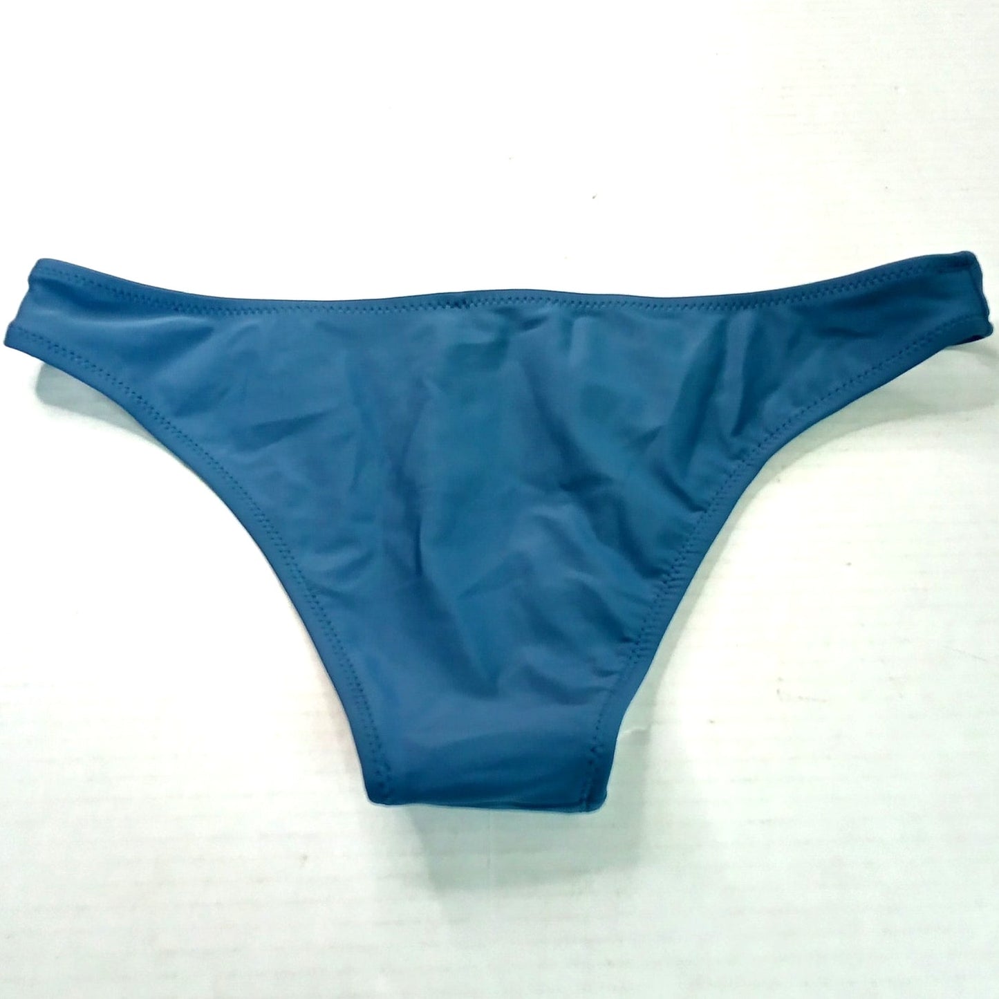 Cupshe Blue Bikini Bottoms Solid Color Swim Stretch Lined Women’s Medium