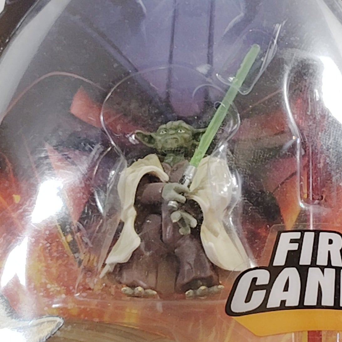 Star Wars Revenge of the Sith #3 Yoda Firing Cannon Action Figure 2005 Hasbro