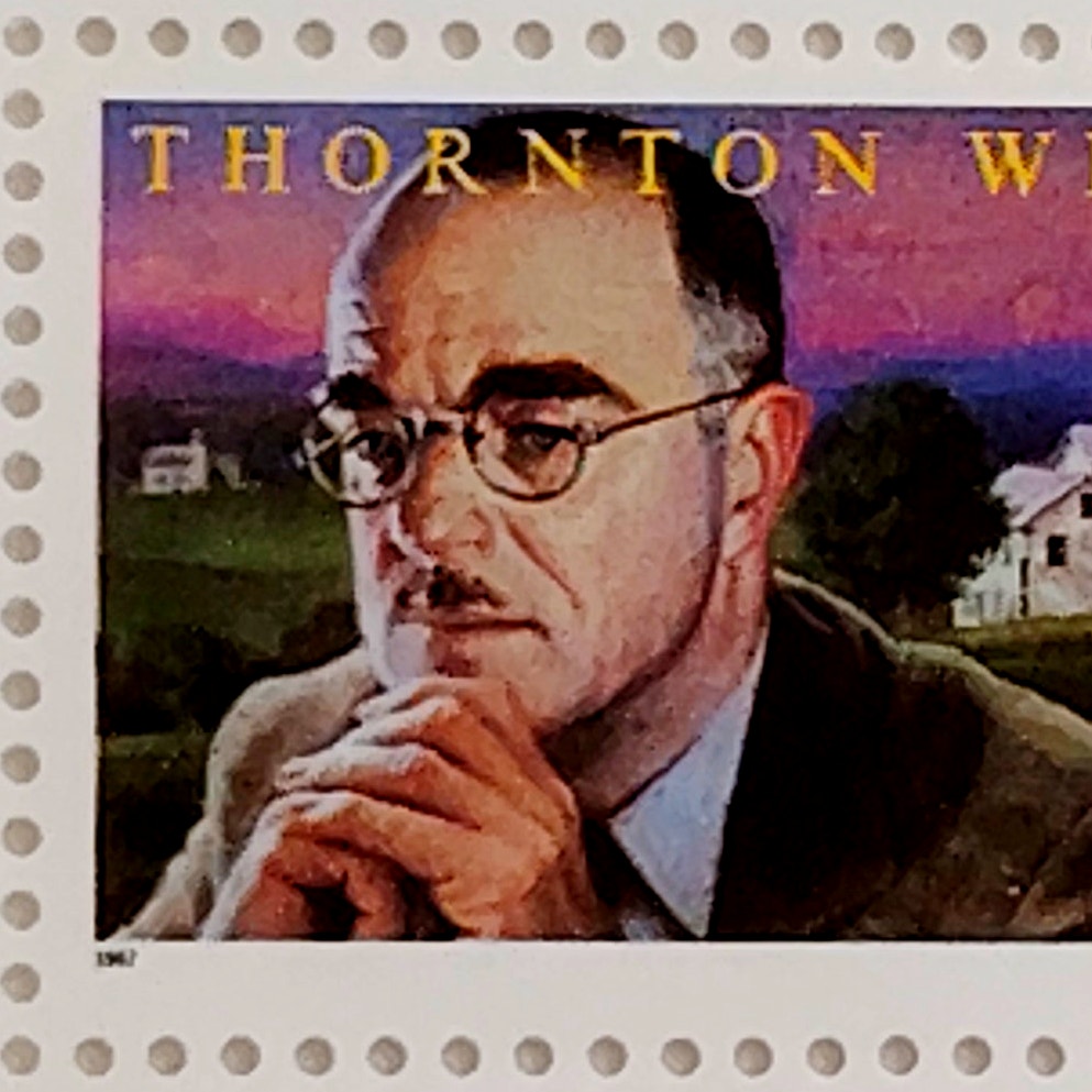 Block of 4 – 1997 USA 32¢ Thornton Wilder MNH Scott 3134 – Plate Block P2222