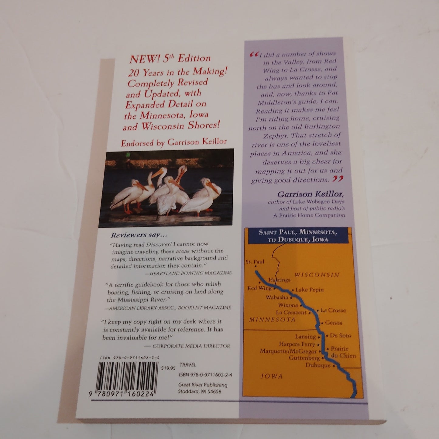 Discover America’s Great River Road 2009 Paperback LN Signed 5th Ed Mississippi