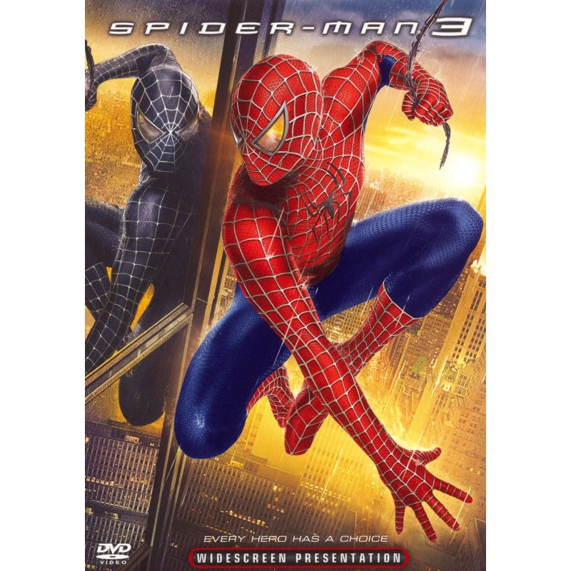 Spider-Man 3 (DVD, 2007) Superhero Action Starring Tobey Maguire & Kirsten Dunst