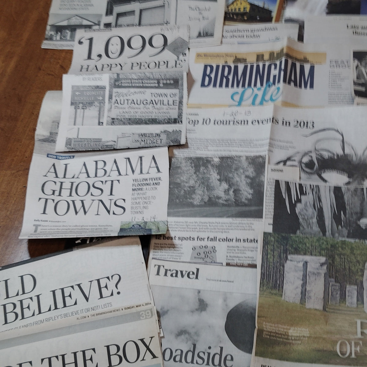 Ghost-Themed Articles & Travel Guides Ephemera Lot - Alabama Memorabilia