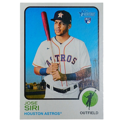 2022 Topps Heritage Jose Siri 256 RC Houston Astros Outfield Rookie VG/EX