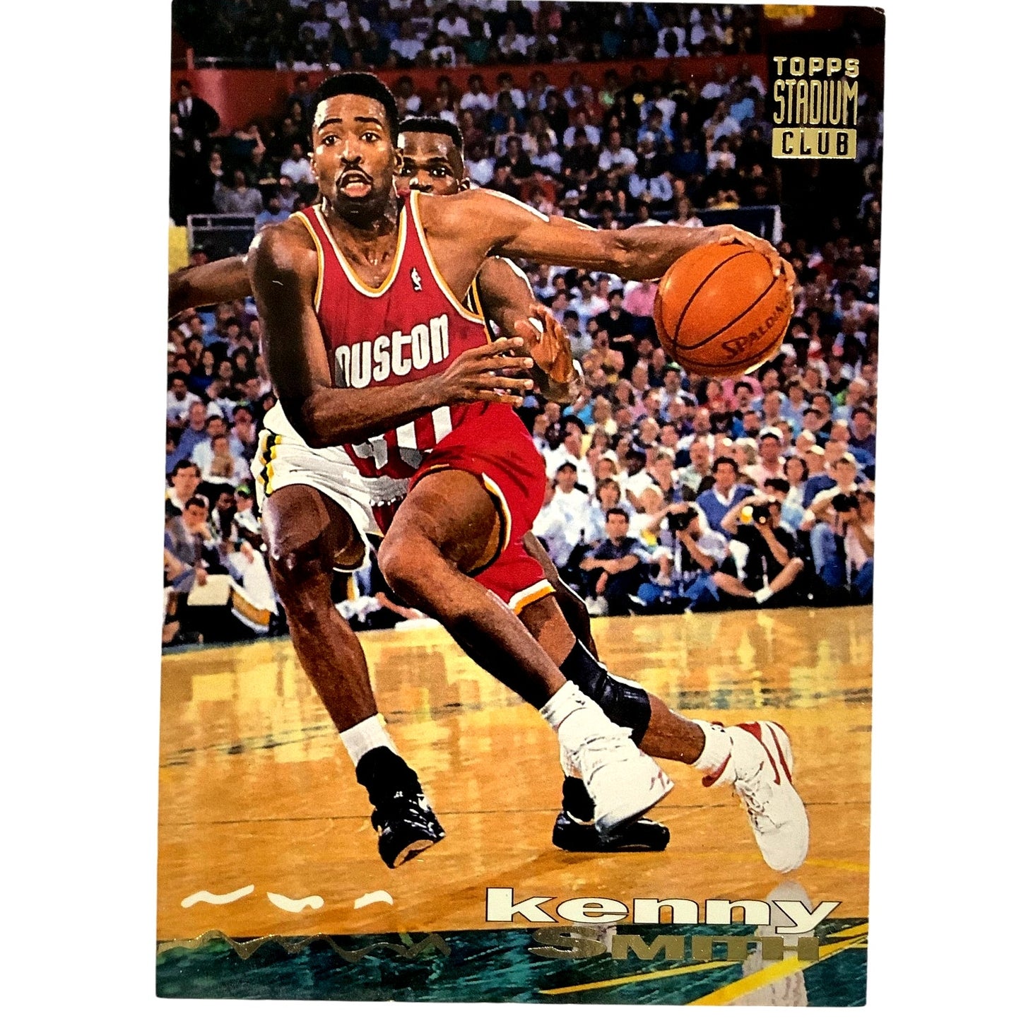 Kenny Smith, Houston Rockets, 1993 Topps Stadium Club Collector's Card 132, EXC