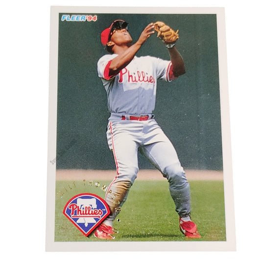 Milt Thompson, Philadelphia Phillies #602, 1994 Fleer Baseball Collector's Card