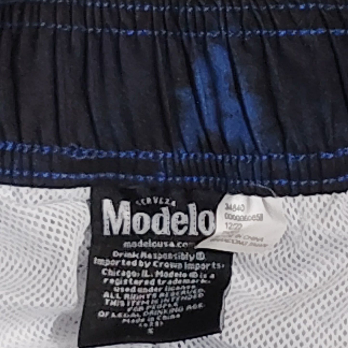 Modelo Especial Men’s Elastic Board Swim Shorts – Small – Dark Blue