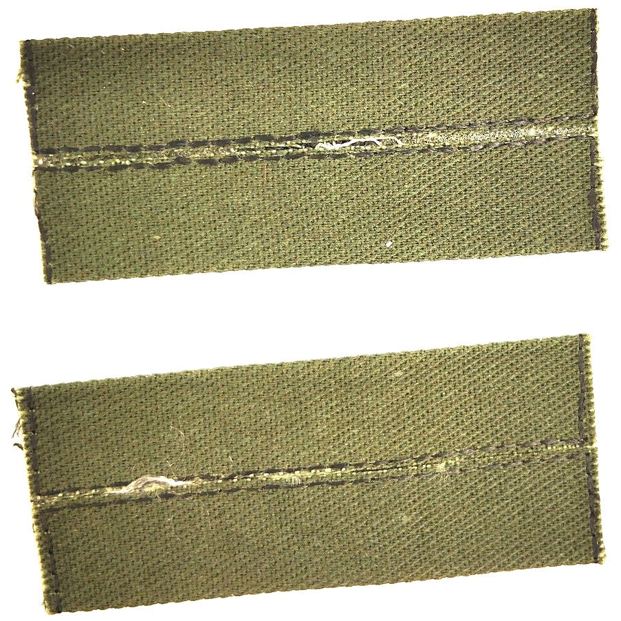 Vintage US Navy E‑4 Petty Officer Third Class Subdued Collar Devices Sew‑On Pair