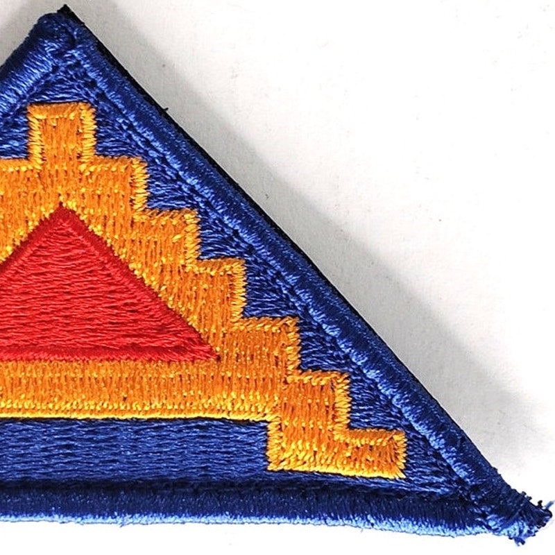 US Army 7th Army SSI Embroidered Patch Seven Steps to Hell 3‑5/8" × 2" Hook Back