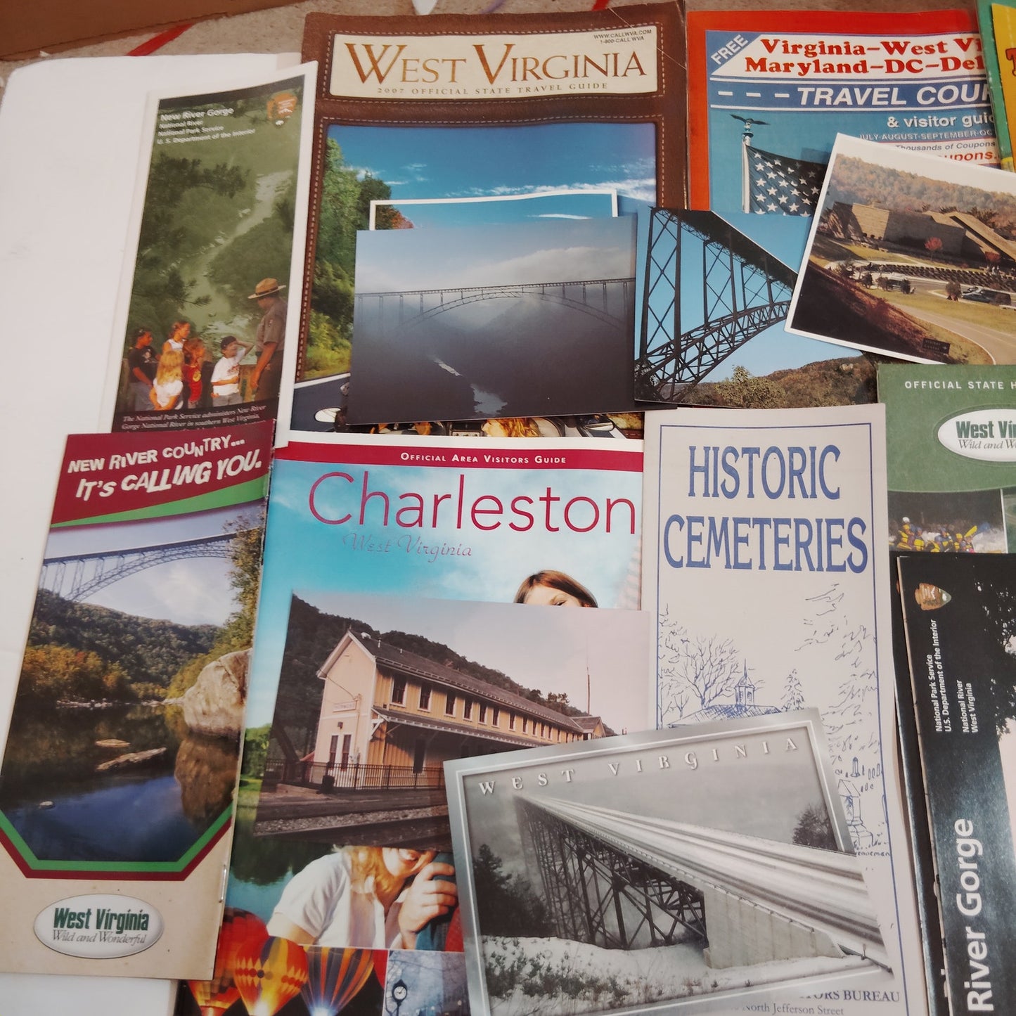 2007 Virginia & West Virginia Ephemera Collection - Travel Guides & Maps