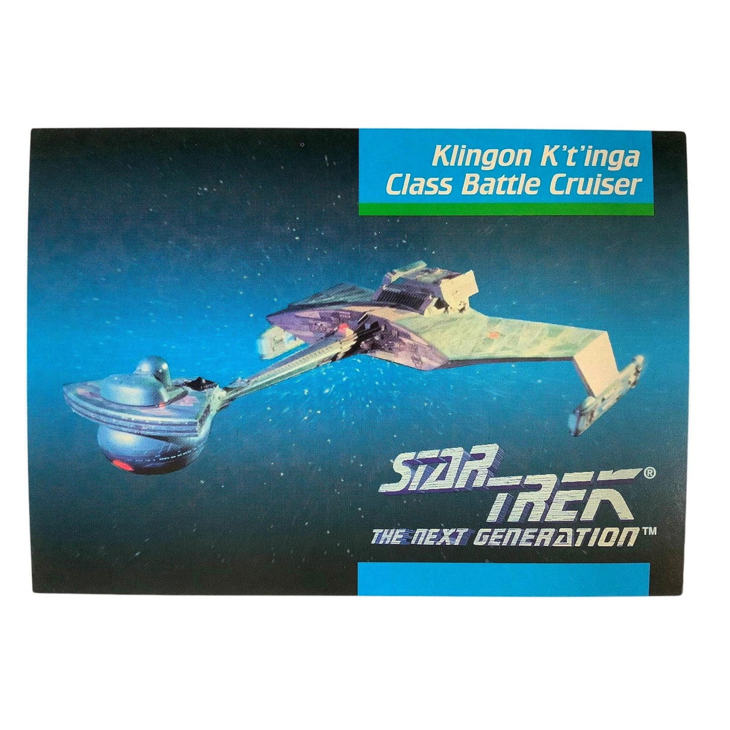 Klingon K't'inga Class Battle Cruiser, Star Trek, 1992, Impel Card No.032