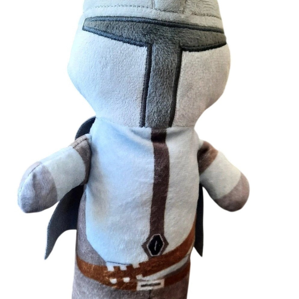 Fetch For Pets Star Wars Mandalorian Mando Bobo Plush Squeaky Dog Toy Large 12"