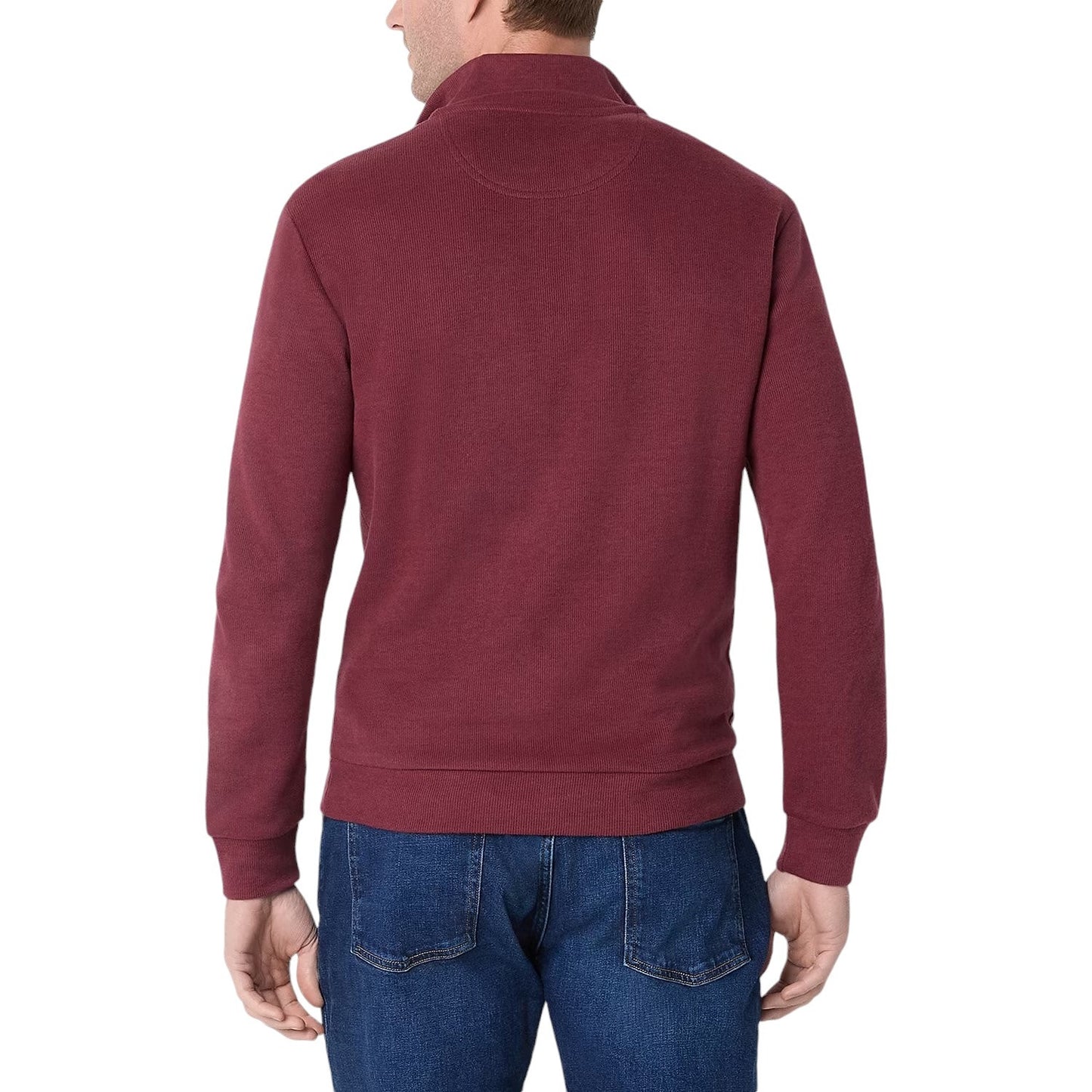 U.S. Polo Assn. Big and Tall Mens Mock Neck Long Sleeve Quarter-Zip Pullover, LT