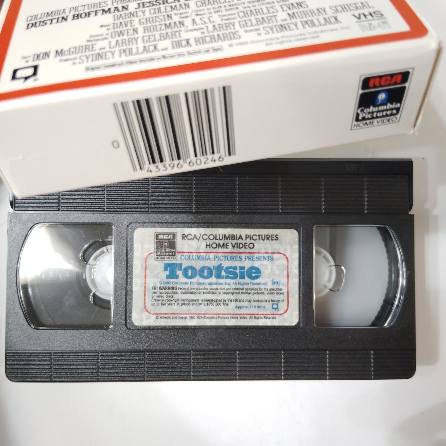 Tootsie VHS 1982 Dustin Hoffman Jessica Lange Sydney Pollack Comedy