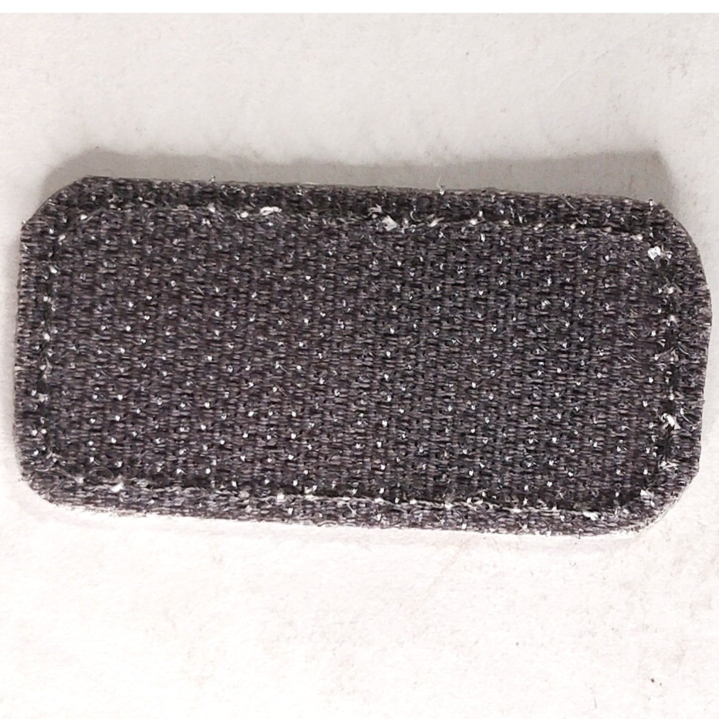 O NEG Blood Type Patch White on Black w/ Gray Border 2" × 1" Hook‑Back